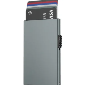 RFID Blocking Metal Card Holder: Minimalist Slim Design, Pop-Up Credit Card Wallet for Men