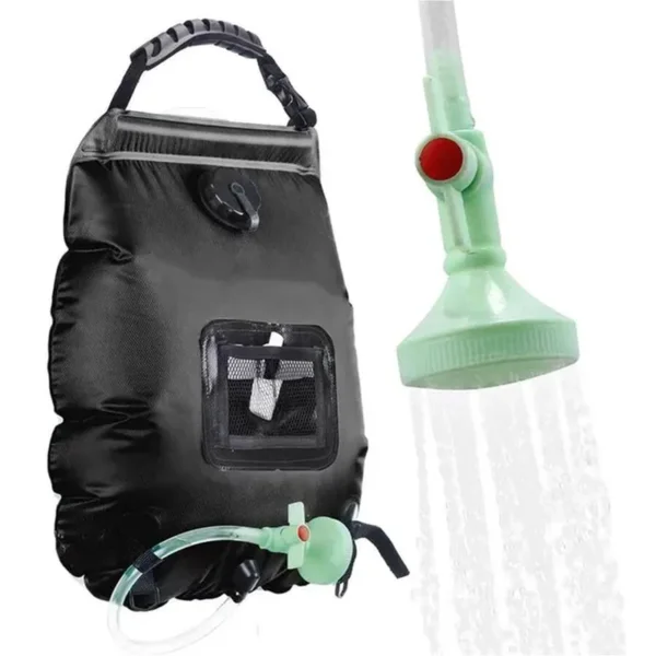 20L Camping Shower Bag with Removable Hose & Shower Head