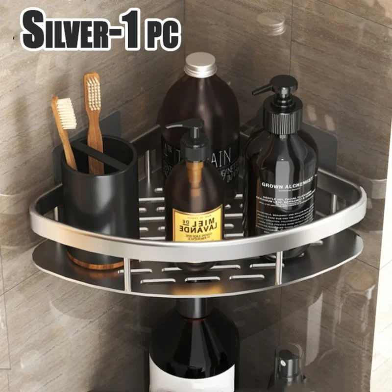 Aluminum Alloy Bathroom Or Kitchen Shelf Organizer