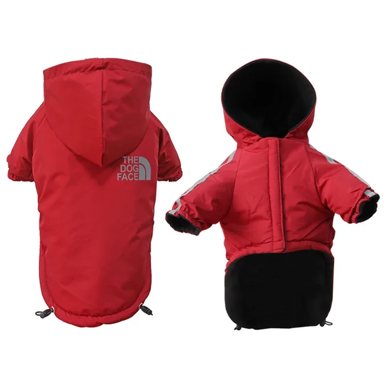 Waterproof Reflective Winter Dog Coat - Warm Fleece Jacket for Small & Medium Dogs, Puppy Raincoat, Chihuahua Outfit