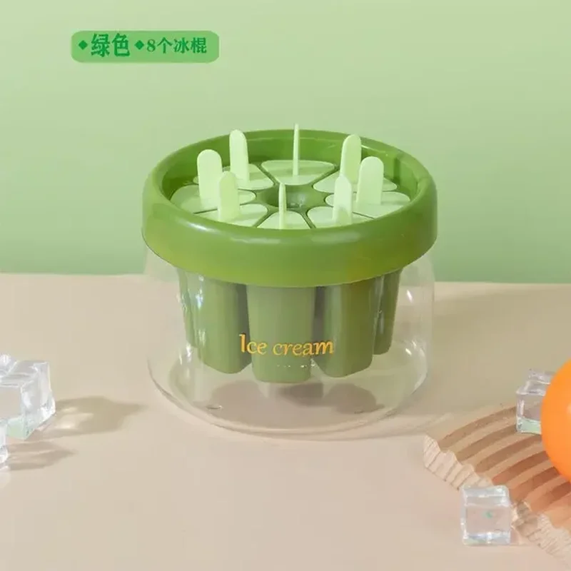 Popsicle Molds Food Grade Kids Ice Cream DIY Dessert Tray Ice Cube Maker