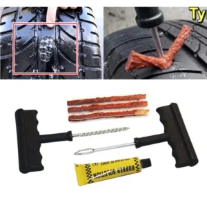 Car Tubeless Tire Repair Kit – Quick Puncture Plug Fix for Cars & Motorcycles
