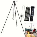 Portable Camping Tripod for Hanging Pot – Foldable Campfire Cooking Stand
