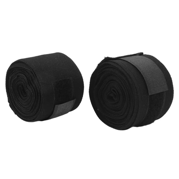 2pcs 5M Semi-Elastic Boxing Hand Wraps – Quick-Dry Cotton with Hook & Loop for Muay Thai/Kickboxing - Image 3