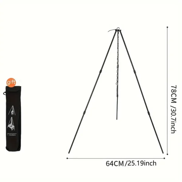 Portable Camping Tripod for Hanging Pot – Foldable Campfire Cooking Stand - Image 10