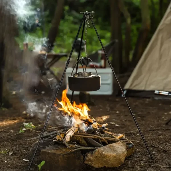 Portable Camping Tripod for Hanging Pot – Foldable Campfire Cooking Stand - Image 18