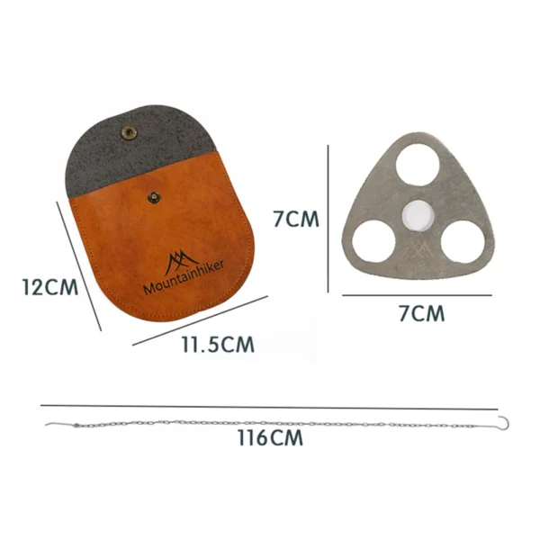 Camping Tripod Pot Hanger Bracket with Adjustable Chain & Storage Bag - Image 6