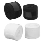 2pcs 5M Semi-Elastic Boxing Hand Wraps – Quick-Dry Cotton with Hook & Loop for Muay Thai/Kickboxing