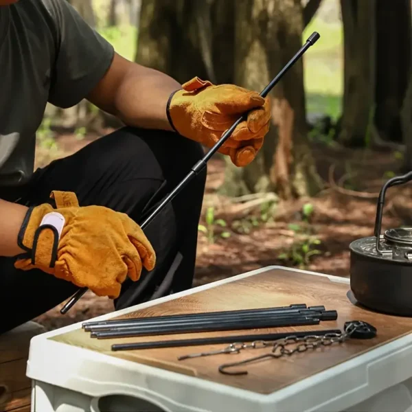 Portable Camping Tripod for Hanging Pot – Foldable Campfire Cooking Stand - Image 5