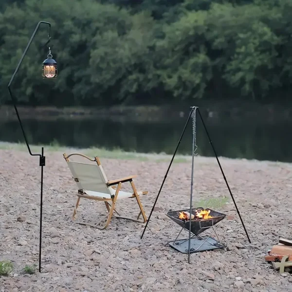 Portable Camping Tripod for Hanging Pot – Foldable Campfire Cooking Stand - Image 6