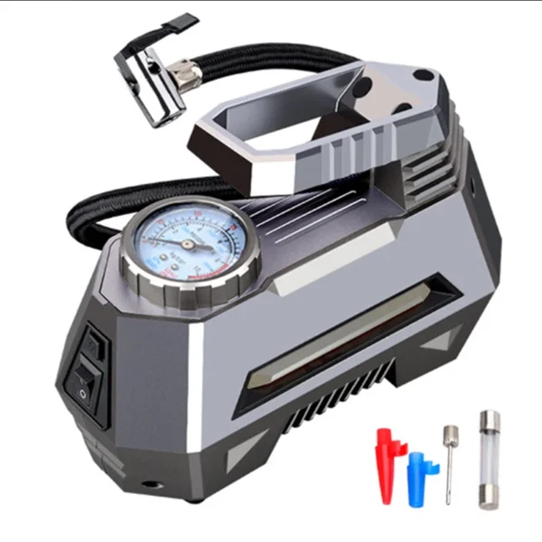 12V Portable Air Compressor Tire Inflator – 150 PSI with Gauge & Emergency LED Light - Image 8