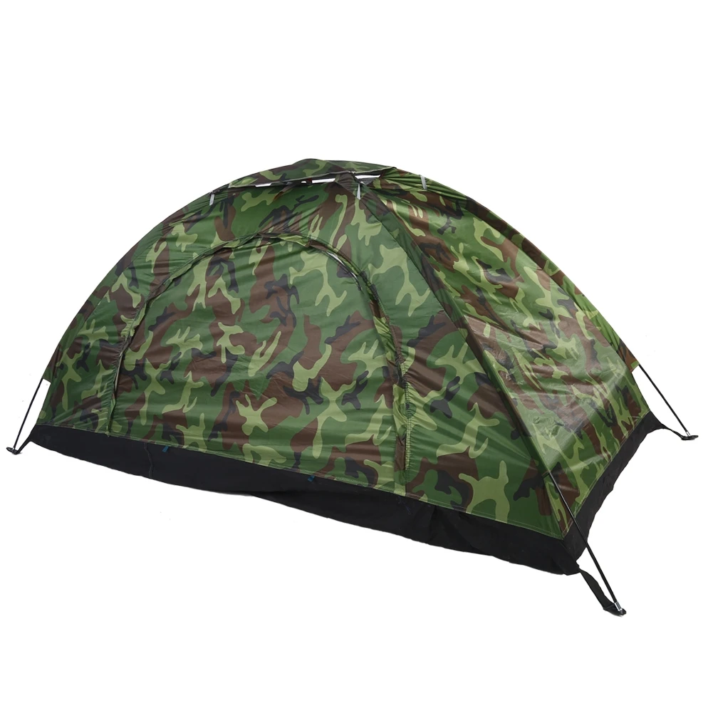 1-Person Camouflage Camping Tent β Waterproof UV-Resistant Outdoor Hiking Shelter - Image 7