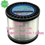 Big Size 500m Monofilament Nylon Fishing Line – Heavy Duty Sea & Freshwater Boat Line for Big Fish & Shark Fishing