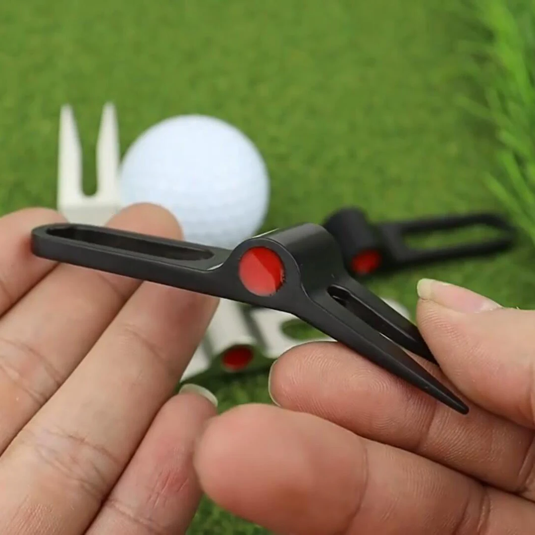 Golf Divot Repair Tool – Metal Pitch Mark Fork for Green & Lawn Care - Image 3