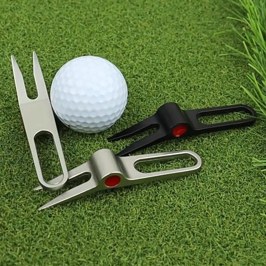 Golf Divot Repair Tool – Metal Pitch Mark Fork for Green & Lawn Care - Image 2