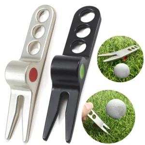 Golf Divot Repair Tool – Metal Pitch Mark Fork for Green & Lawn Care