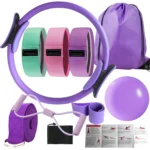 10-Piece Pilates Yoga Kit – Stretch Bands, Loops & Ball for Core Training & Flexibility