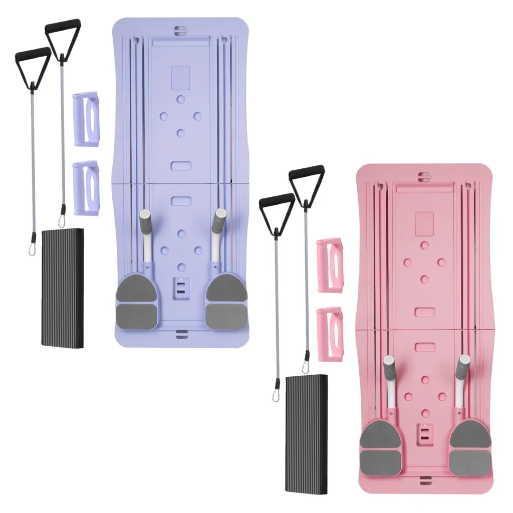 Foldable 4-in-1 Pilates Board & Ab Wheel – Core Trainer for Home Gym Workouts