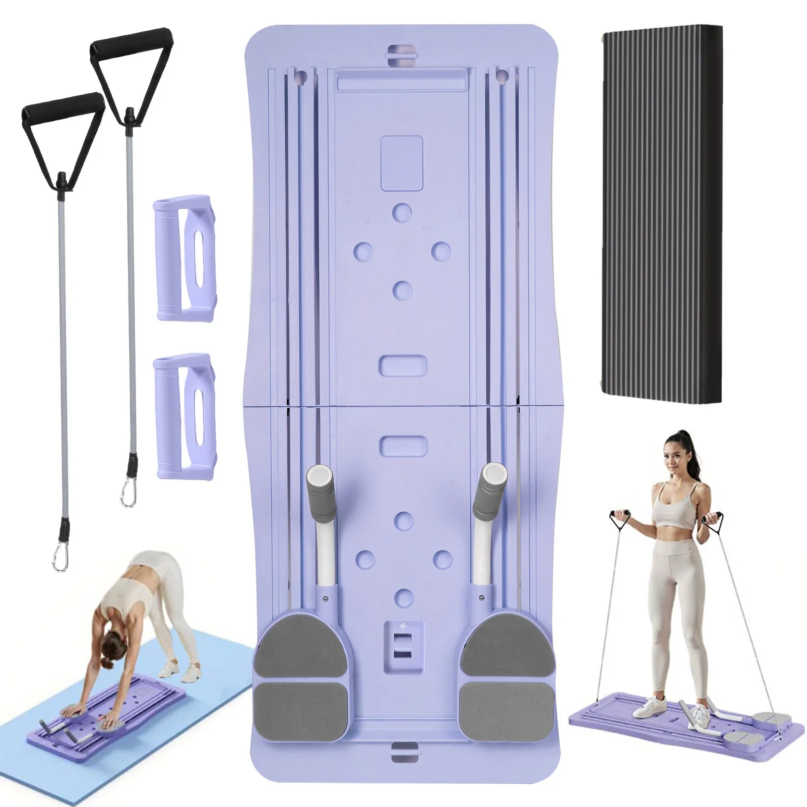 Foldable 4-in-1 Pilates Board & Ab Wheel β Core Trainer for Home Gym Workouts - Image 2