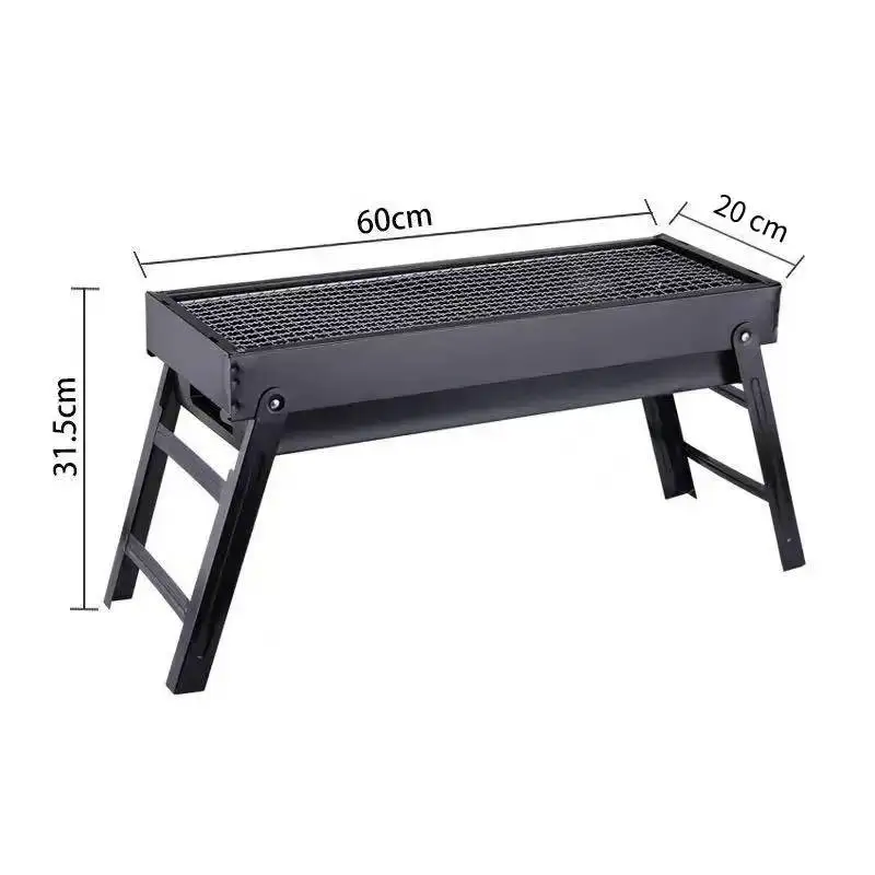 Large Folding Charcoal BBQ Grill – Portable Outdoor Camping & Picnic Barbecue Stove - Image 2
