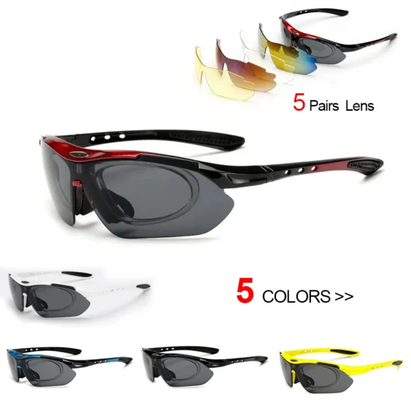 Sports Cycling Sunglasses – UV Protection Bike Riding Glasses for Men & Women