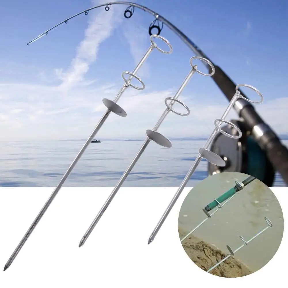 Portable Stainless Steel Fishing Rod Holder – Anti-Rust Ground Spike Bank Fishing Rod Stand - Image 6