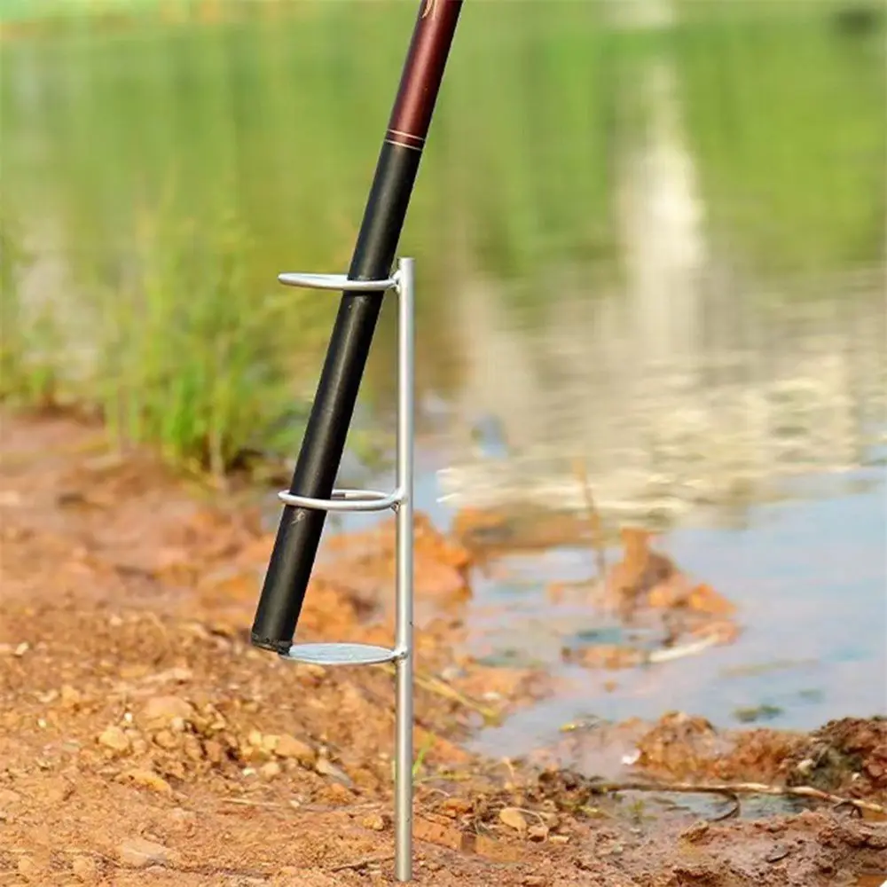 Portable Stainless Steel Fishing Rod Holder – Anti-Rust Ground Spike Bank Fishing Rod Stand - Image 8