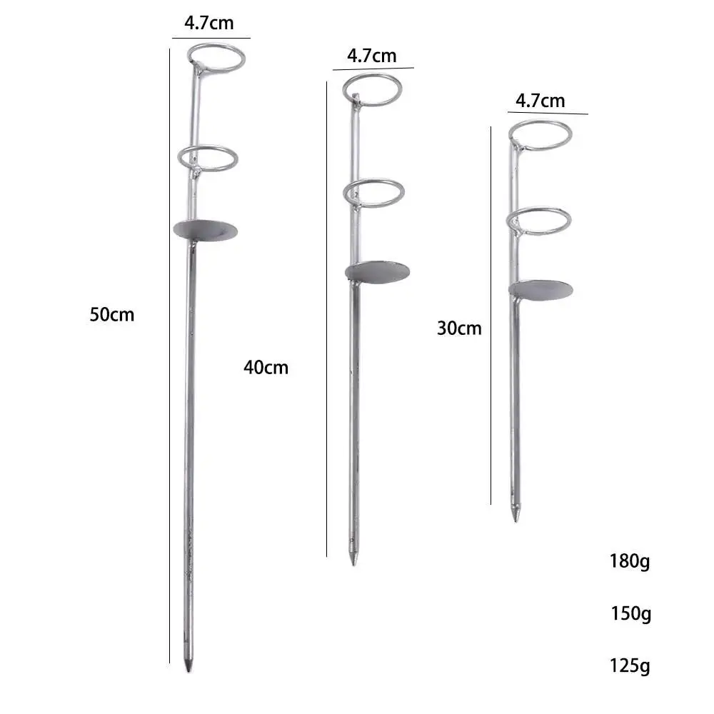 Portable Stainless Steel Fishing Rod Holder – Anti-Rust Ground Spike Bank Fishing Rod Stand - Image 5