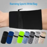 Breathable Sports Wrist Bag – Quick-Dry Running & Fitness Wrist Pocket with Zipper