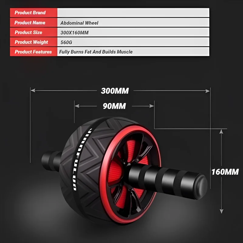 Ab Roller Wheel for Core & Ab Workout – Non-Slip Home Gym Exercise Equipment - Image 6