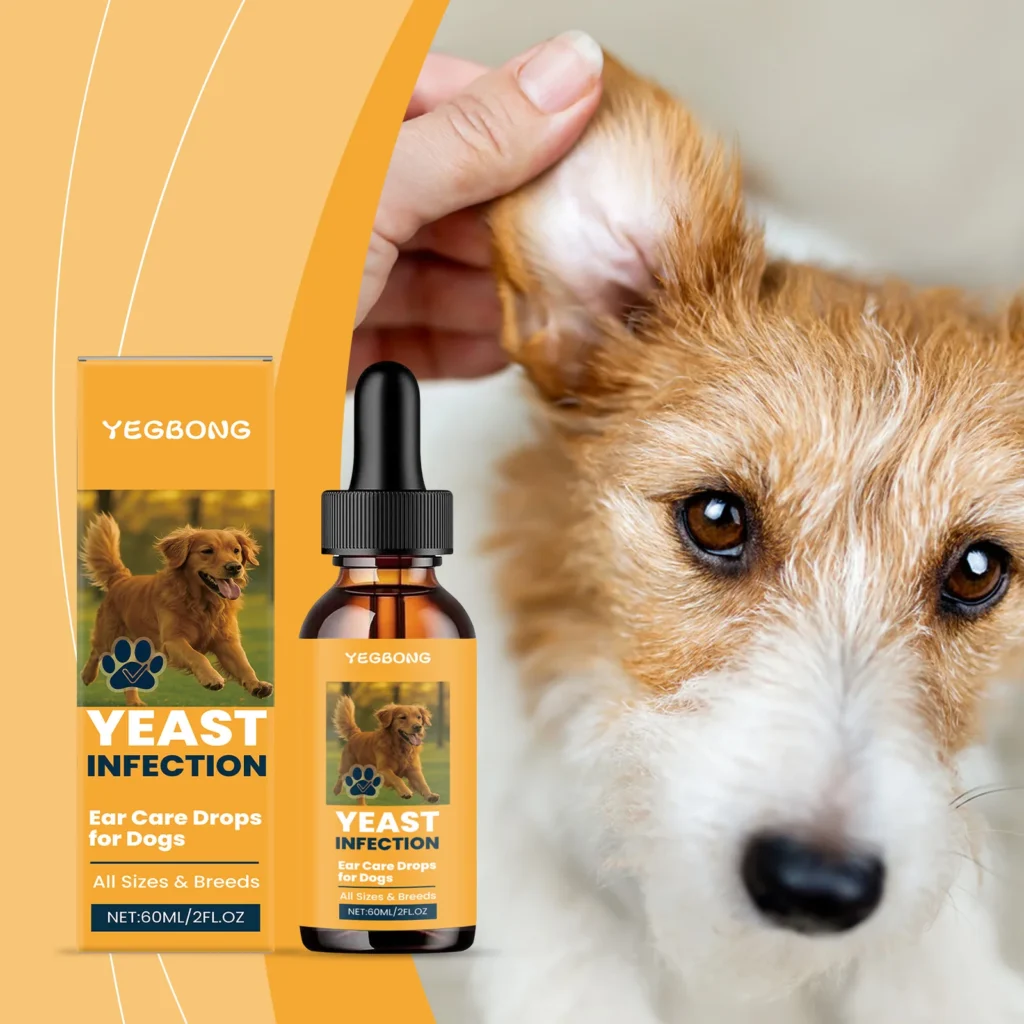 Dog Ear Care Drops – Anti-Itch, Anti-Fungal, Odor & Earwax Remover, 60ml